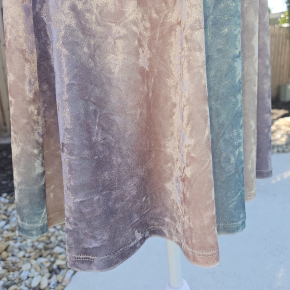 Living Doll Velvet Summer Dress Size M 90s Pastel Velour Y2K Party Vacation - Picture 5 of 12